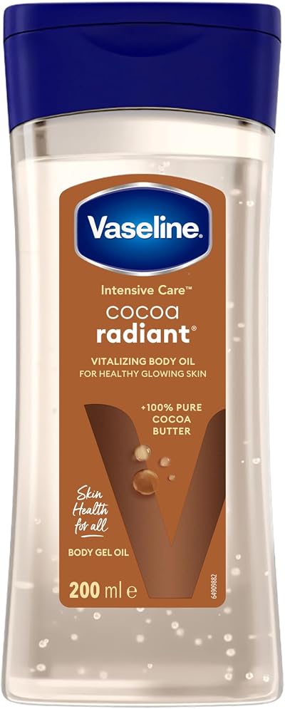 Vaseline Intensive Care Cocoa Radiant Body Gel Oil 6.8oz Hydrating Skin