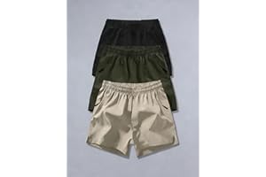 3PCS Boys' Casual Athletic Shorts, Multi-Pack for Daily Wear