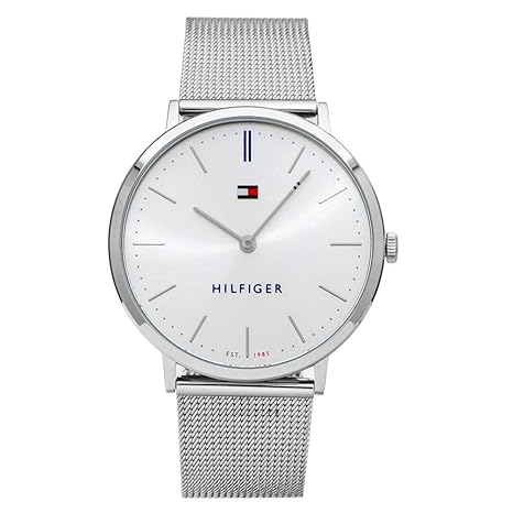 Tommy Hilfiger Unisex Erwachsene Analog Quarz Uhr mit Edelstahl Armband 1781690