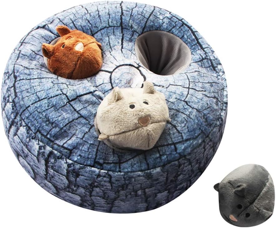 IFOYO Interactive Dog Toys，Hide and Seek Dog Toys and Puppy Toys, Colorful Squeaky Dog Toys, and Plush Dog Puzzles