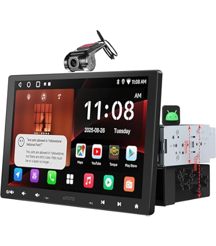 ATOTOMOVE S8 Ultra 10.1インチ 1DIN ＆ 2DIN Amazon.com: ATOTO S8 Ultra New 9