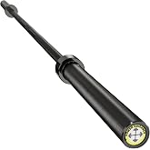 POWER GUIDANCE Olympic Barbell Solid Bar, 7ft Strength Training Bar for Weightlifting, Home Fitness, 1600-Pound Capacity