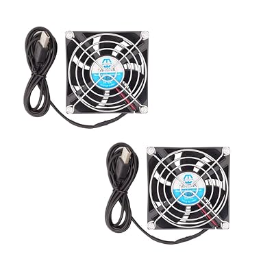WINSINN 80mm USB Fan 5V Dual Ball Bearing Brushless 8025 80x25mm for Cooling PC Computer Case CPU Set-top Box Router Receiver DVR Playstation Xbox