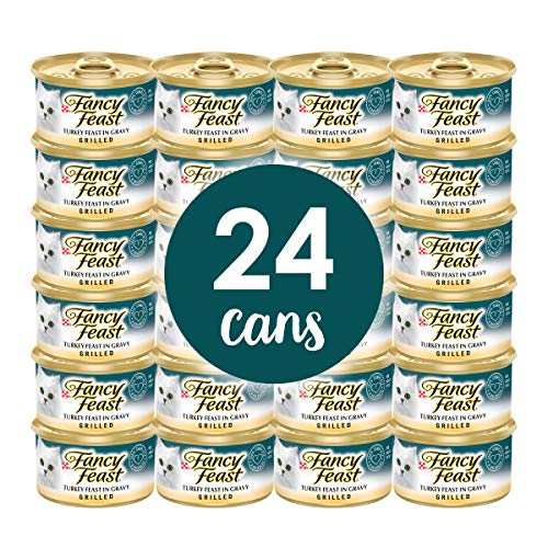 Purina Fancy Feast Gravy Wet Cat Food, Grilled Turkey Feast in Gravy - (24) 3 oz. Cans - //medicalbooks.filipinodoctors.org