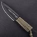 Grand Way Tactical Survival Throwing Knife - Stainless Steel Sharp Black Blade - Thrower Sheath - Everyday Sports, Fighting Rescue - Self-Defense Camping 15715