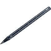 TROIKA Endless Lead Construction Endless Carbon Pencil with Centimetre / Inch Ruler Sustainable Continuous Writing Tip (Approx. 20 km) Interchangeable Aluminium Metal in Carbon Look