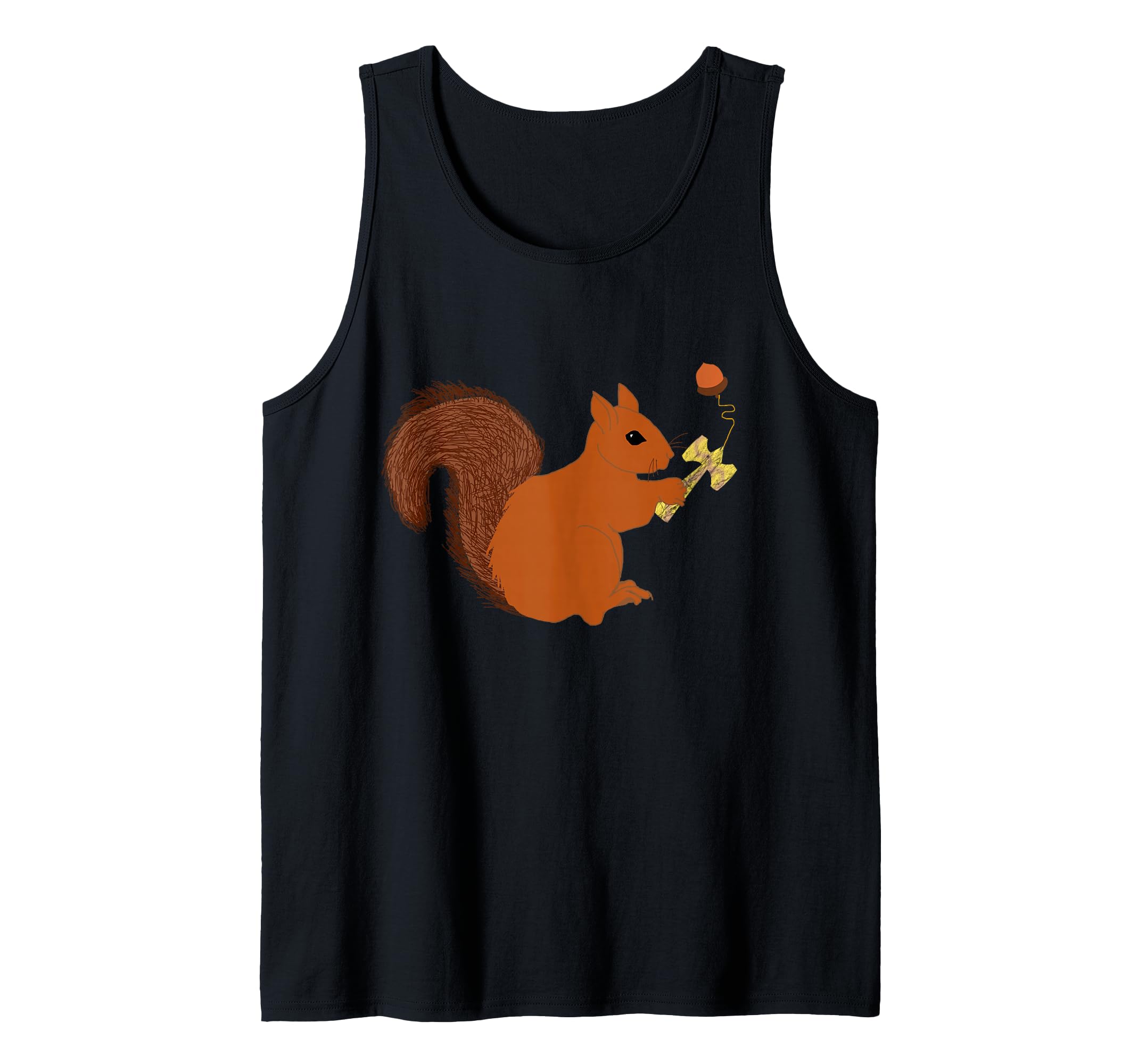 Kendama Squirrel Rodent Toy Japanese Game Tank Top