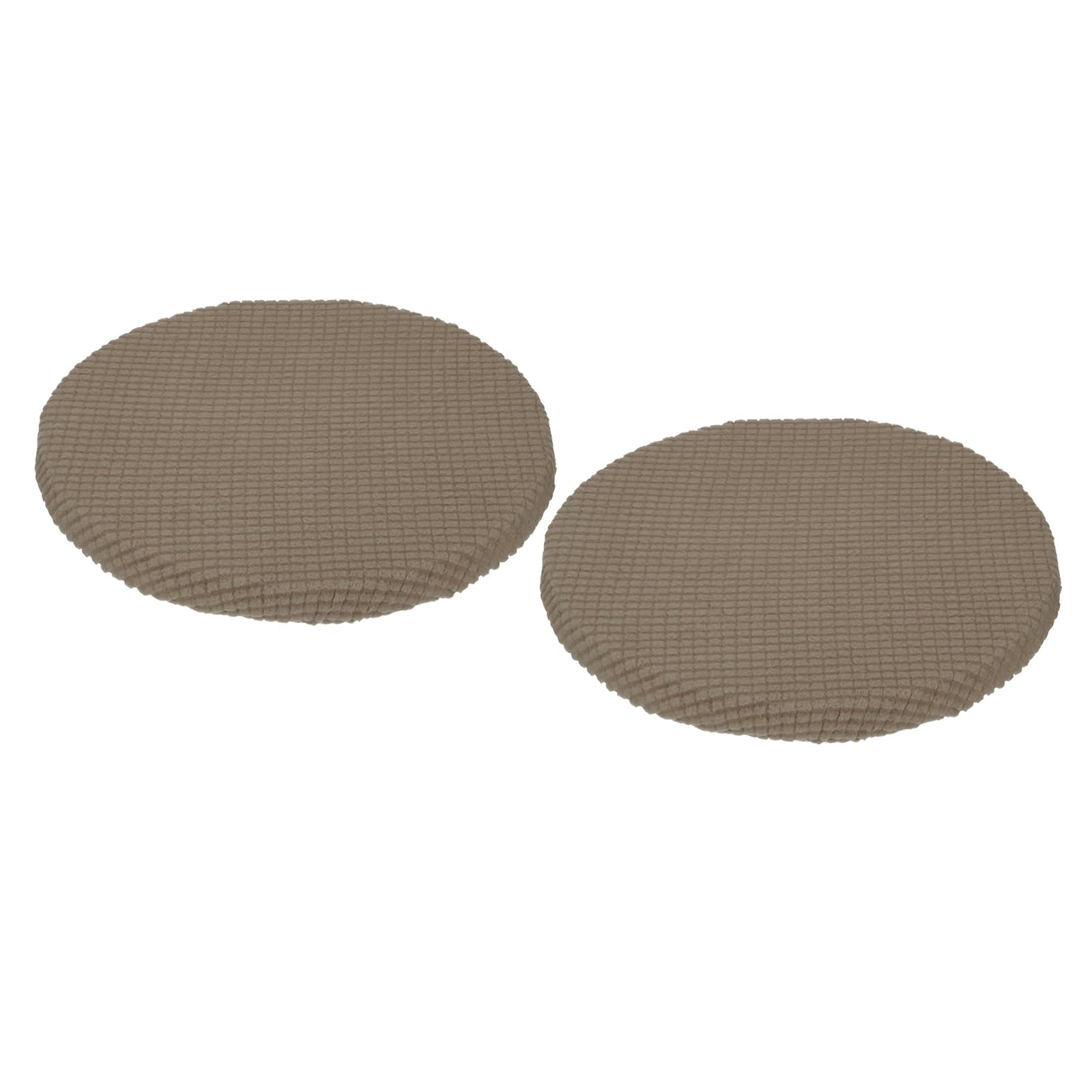 Uxcell Stool Covers Round, Round Bar Stool Covers with Elastic Bands Round Seat Cushions for Chairs Stool Slipcovers Coffee