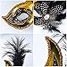 Venetian Masquerade Masks Mardi Gras Costume with Feather Flowers