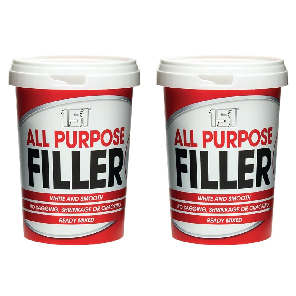 ALL PURPOSE FILLER WHITE 600G INTERIOR EXTERIOR USE MIXED READY TO USE (Pack of 2)