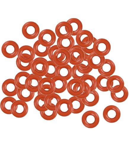 Uxcell Silicone O-Rings – 10mm OD X 7mm ID X 1.5mm Width, VMQ Seal Gasket, White, Pack Of 50