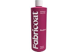 Fabricoat - Fabric Paint for Furniture - 17oz / 500ml Raspberry - Restore or Change the Color of Couches, Chairs, Upholstery, Soft Furnishings, Car Interiors, Clothing, & Footwear