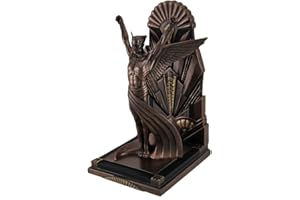 ZECKOS Veronese Design The Winged Man Metallic Copper Finish Art Deco Single Bookend Statue