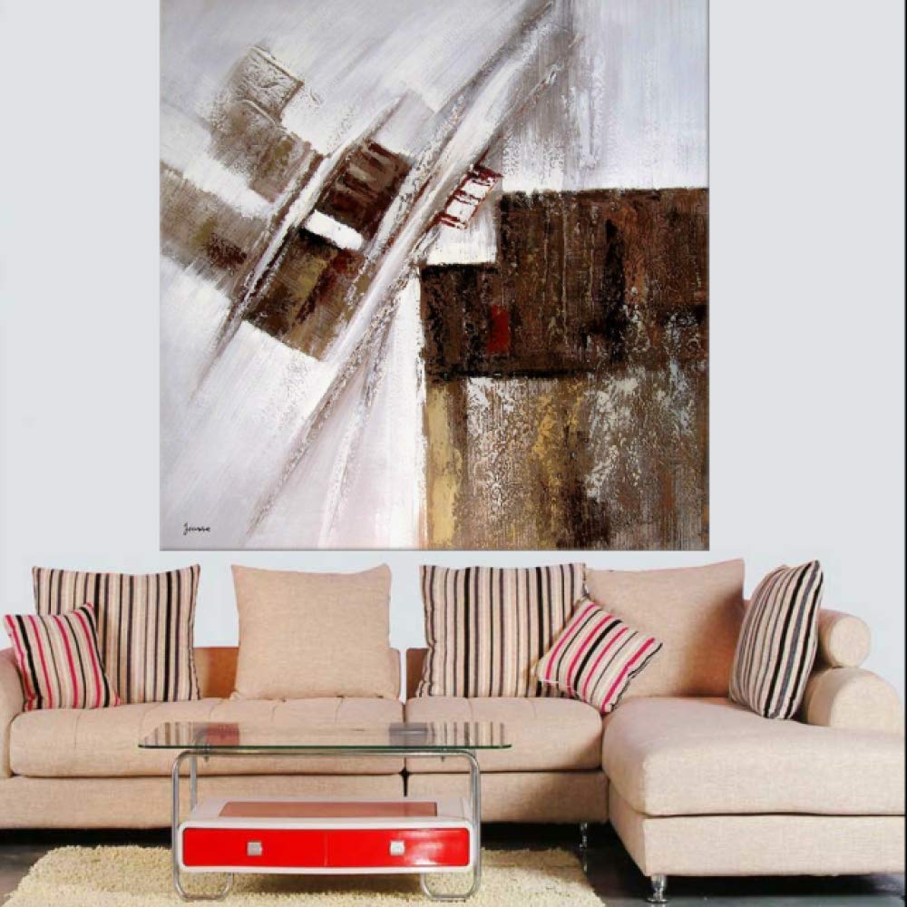 WSNDGWS Decoración para el hogar Pintado a Mano Serie Abstracta ...