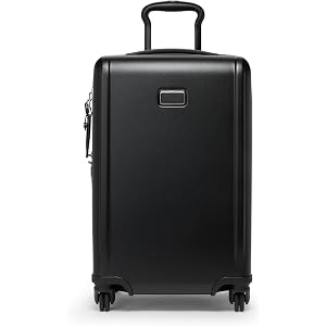 TUMI Ventra Expandable Luggage, 21.8" Carry-On, Black | Lightweight Hardside Travel Suitcase, Expandable Storage, 4 Spinner W
