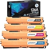 Gotoners 4PK Compatible Replacement Toner Cartridge CE310A CE311A CE312A CE313A for HP 126A CF341A LaserJet Pro CP1025NW CP10