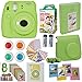 Fujifilm Instax Mini 9 Instant Camera Lime Green + Fuji Instax Film Twin Pack (20PK) + Camera Case + Frames + Photo Album + 4 Color Filters and More Top Accessories Bundle