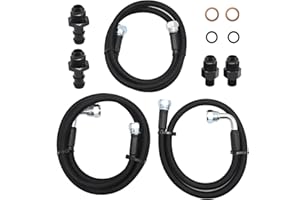 Anxingo 48RE Transmission Cooler Lines Kit, Transmission Heat Exchanger Line/Heat Exchanger Cooler Line, Replacement for Dodg