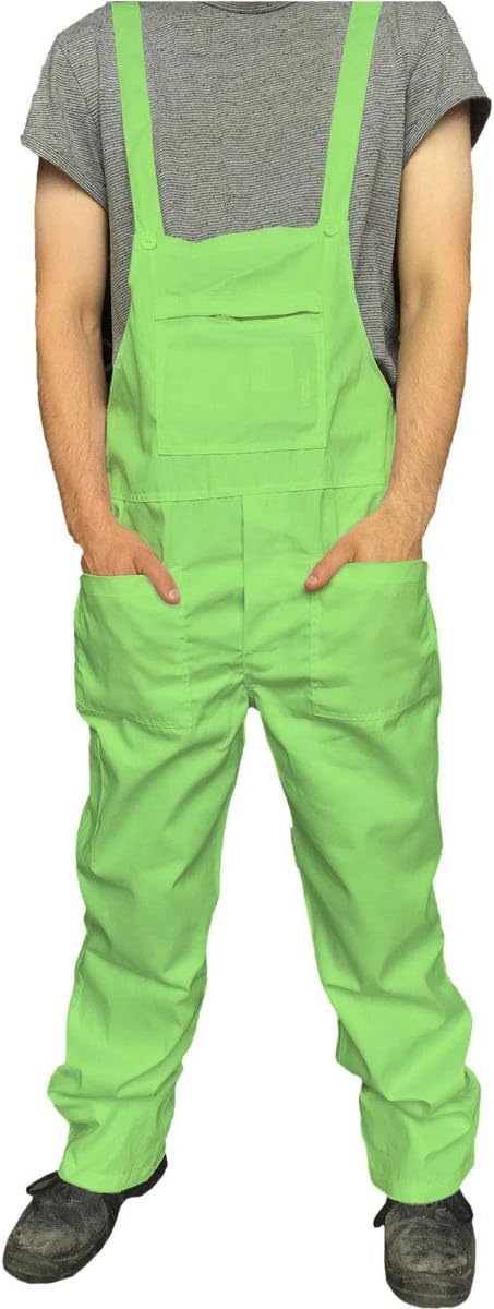 StandSafe Mens Bib and Brace Work Overalls Plain Dungarees