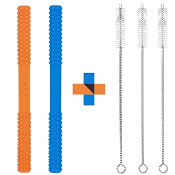 teething straws amazon
