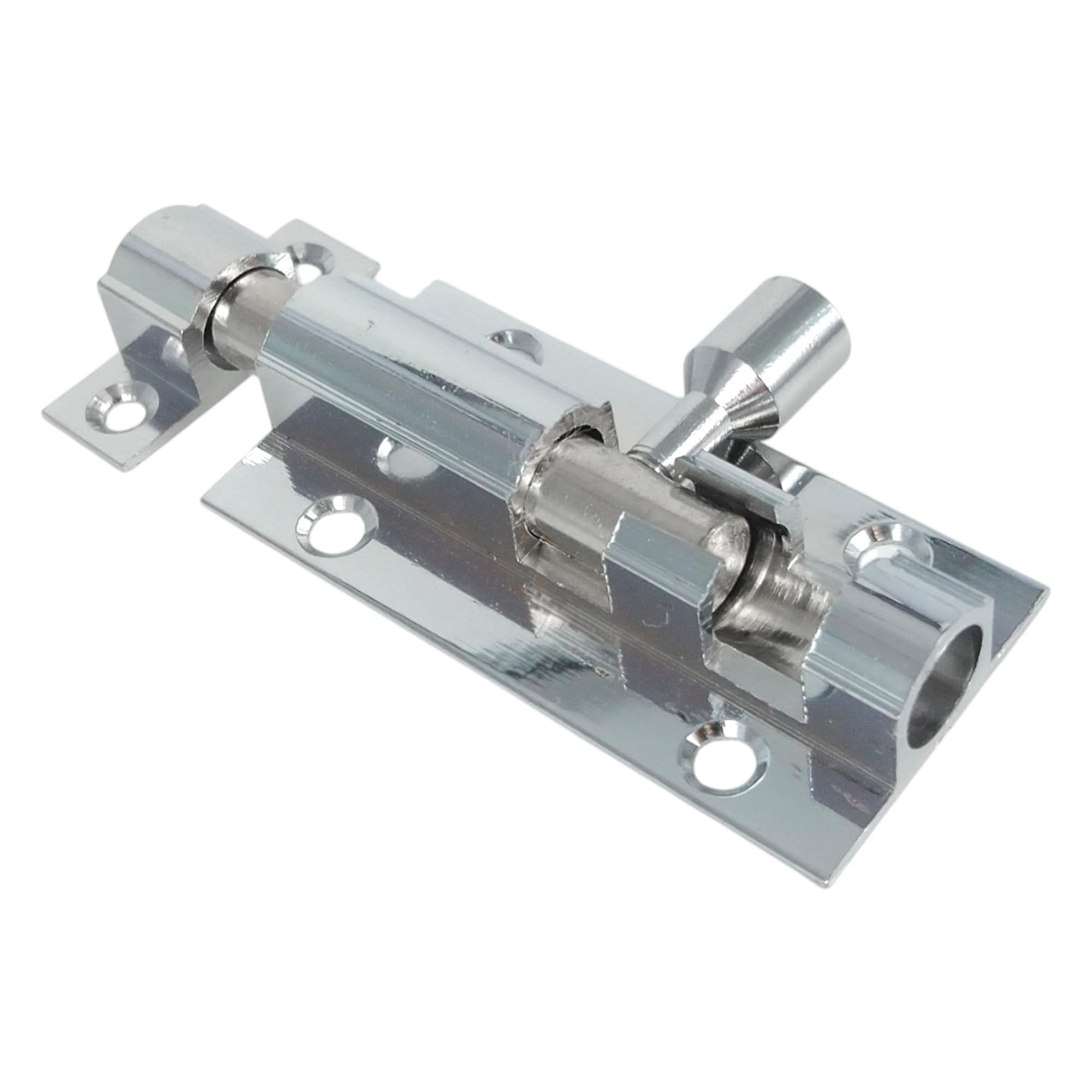 Merriway BH01401 50mm (2 inch) Polished Chrome Surface Door Bolt, 50 mm