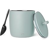 Simple Modern Vacuum Insulated Ice Bucket with Lid and Scoop | for Cocktail, Champagne, Wine, Beer, & Hosting | Stainless Steel 100oz Capacity for Large Parties | Rocks Collection | Sea Glass Sage