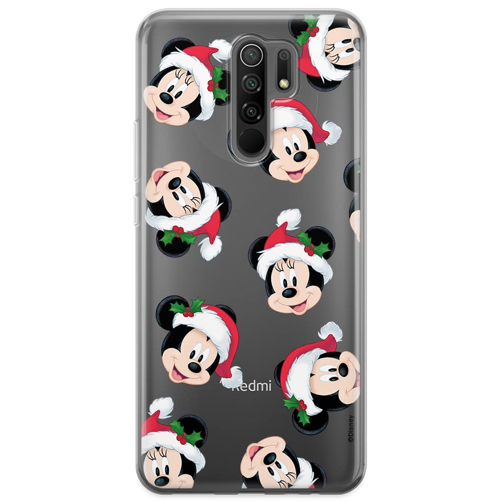 ERT GROUP mobile phone case for Xiaomi REDMI 9 original and officially Licensed Disney pattern Mickey & Minnie 016 optimally adapted to the shape of the mobile phone, partially transparent
