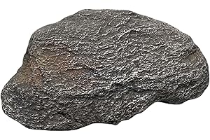 Baoblaze Fake Rock Faux Stone Sculpture Multipurpose Creative Portable Pump Cover Landscape Rock Natural Texture for Lawn Garden, 35x21x15cm