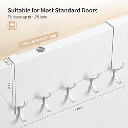 Optish Over The Door Hooks, Door Hanger Hooks for