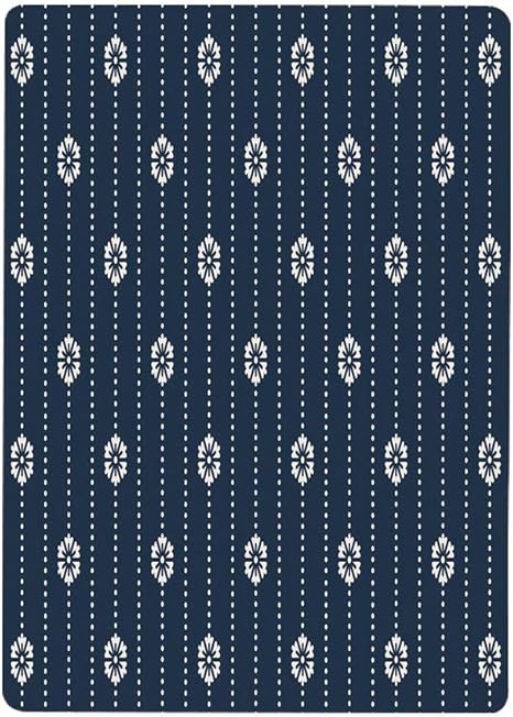 Amazon 壁紙 絵画風ポスター 幾何学模様 ドットをつなぐ自然の花のパターンフラワーアレンジメント ダークブルークリーム40x60cm 保養 気分転換 癒し リフレッシュ はがせるシール式 ウォールステッカー オンライン通販