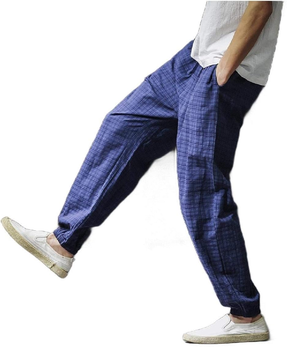 tall plaid trousers