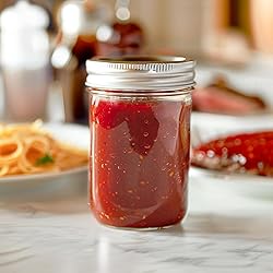 ComSaf Small Mason Jars 8 oz, 24Pcs Regular Mouth