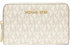 Michael Kors Womens Jet Set Small Zip Around Card Case