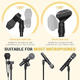Ohuhu Microphone Stand Tripod with Boom and Clips Adjustable Lightweight view 7