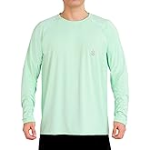 SUNTASY Men's Long Sleeve UPF 50+ Sun Protection Swim T-Shirt Quick Dry Lightweight Running Fishing Rash Guard