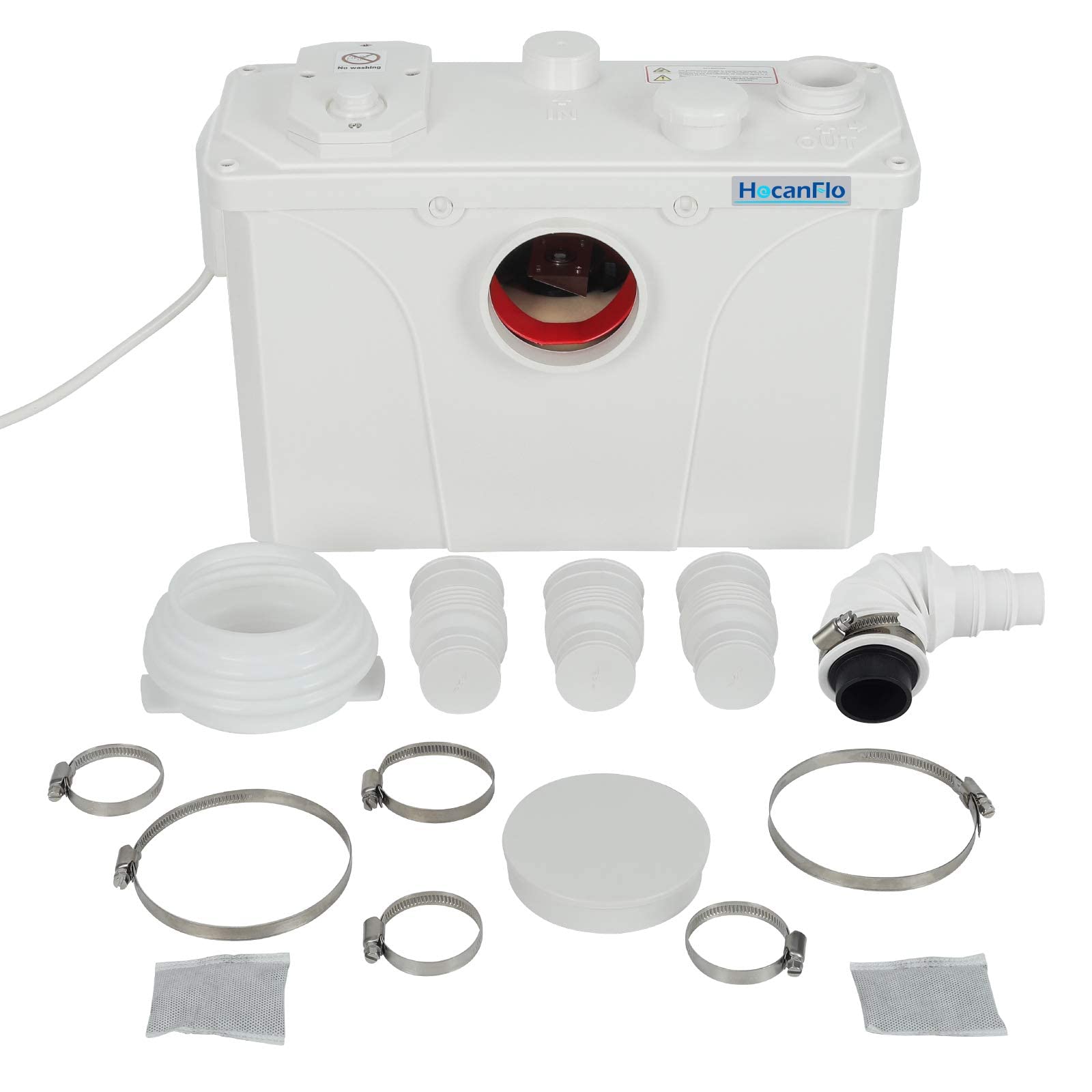 Photo 1 of ** DIRTY***700Pro Macerator Pump, Up to 29.5 ft, Upflush Toilet Pump with 4 Water Inlets for Sewerage Pump Domestic Waste Water Bathroom Toilet Sink (700Watt)