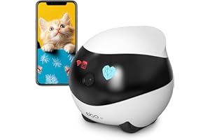 Enabot EBO SE FamilyBot Home Camera Robot: 1080P Movable Pet Camera Indoor, Battery-Operated, Auto-Recharge, Night Vision, 2-Way Talk, Local Storage, APP Control