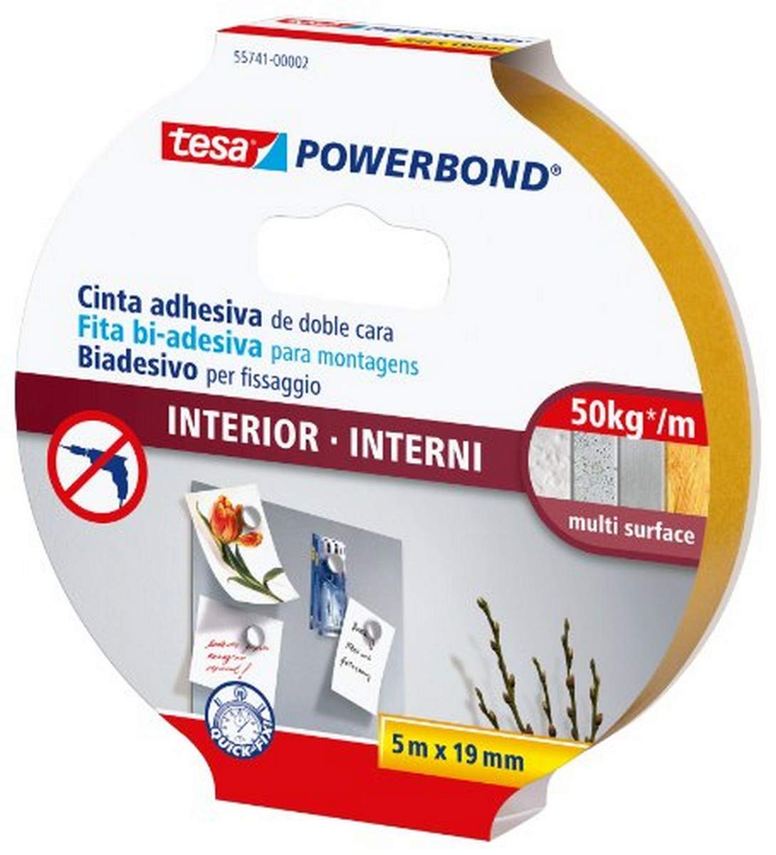 Tesa Powerbond Interior 5m x 19mm Mancheta