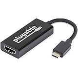 Plugable USB-C to HDMI 2.0 Adapter for MacBook Pro Late 2016, MacBook Retina 12" 2015 / 2016, XPS 2016, Chromebook Pixel 2015, Thunderbolt 3 & More (Supports 4K / UHD Displays up to 3840x2160@60Hz)
