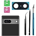 Pixel 7 Back Rear Camera Lens Glass Replacement for Google Pixel 7 Rear Camera Glass with Pre-Installed Adhesive and Reparing Toolkits