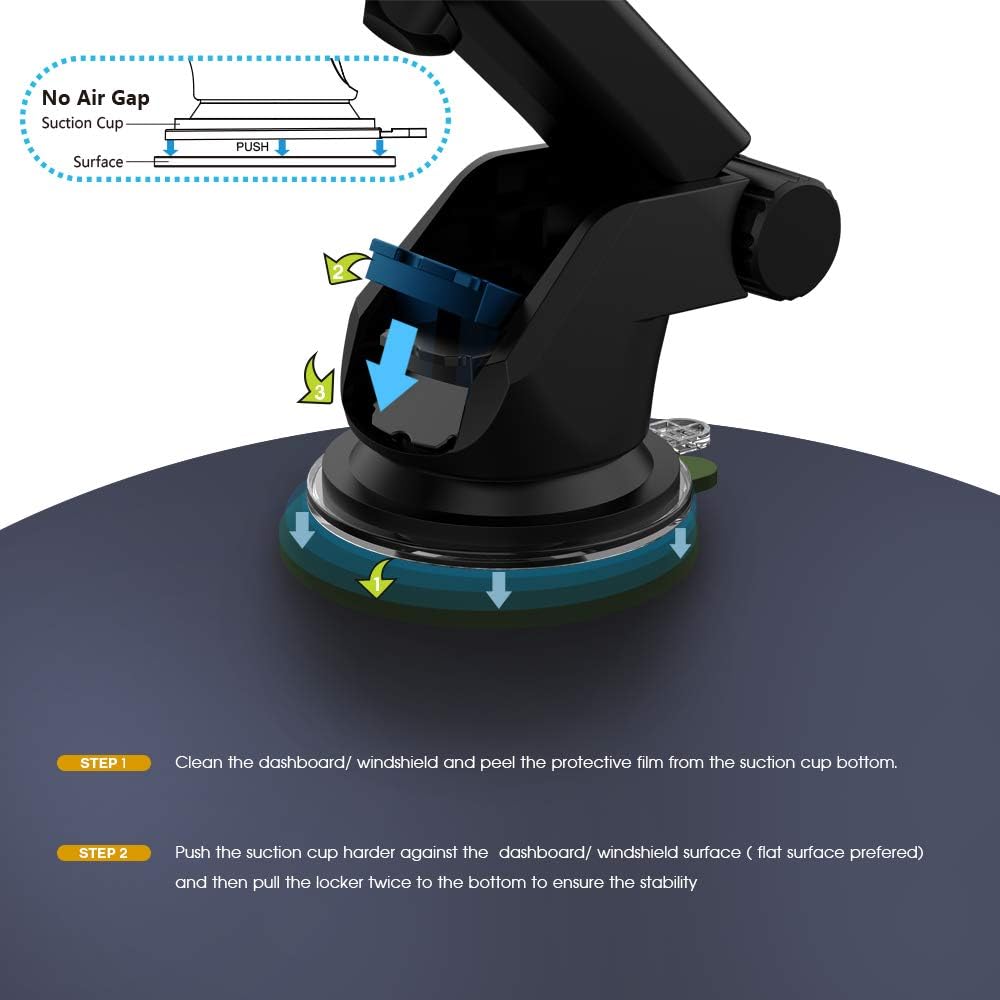 ZeeHoo Wireless Car Charger,10W Qi Fast Charging Auto-Clamping Car Mount,Windshield Dash Air Vent Phone Holder Compatible iPhone 11/11 Pro/11 Pro Max/Xs MAX/XS/XR/X/8/8+,Samsung S10/S10+/S9/S9+/S8/S8+: Electronics