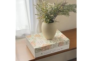 TastePick Book Shape Decorative Cable Management Box - Expandable Cable Organizer Box with Magnetic Closure for Home & Office (LoveFinds, Standard)