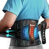 Bracepost Back Brace for Lower Back Pain,Reusable Ice Pack for Injuries Lumbar Support Belt for Men Women,Bionic Spine Design Back Brace with Cold Pad for Sciatica Herniated Disc,M