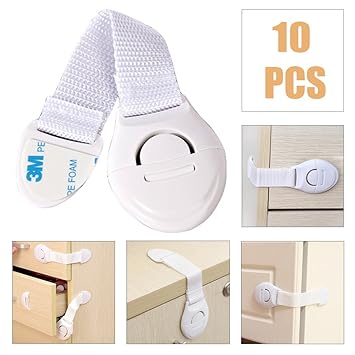 Baby Kids Safety Lock Latch Drawer Cupboard Cabinet Door Drawers