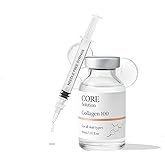 FEEL MATRIGEN Collagen 100 Ampoule – Skin Elasticity & Anti-Aging Serum for Fine Lines and Wrinkles – 30mL + Needleless Syringe
