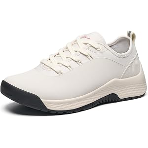 HISEA Women's Waterproof Lace-Up Walking Shoes Outdoor Trail Sneakers | Non-Slip TPU Hiking Shoes for All-Day Comfort, Breath