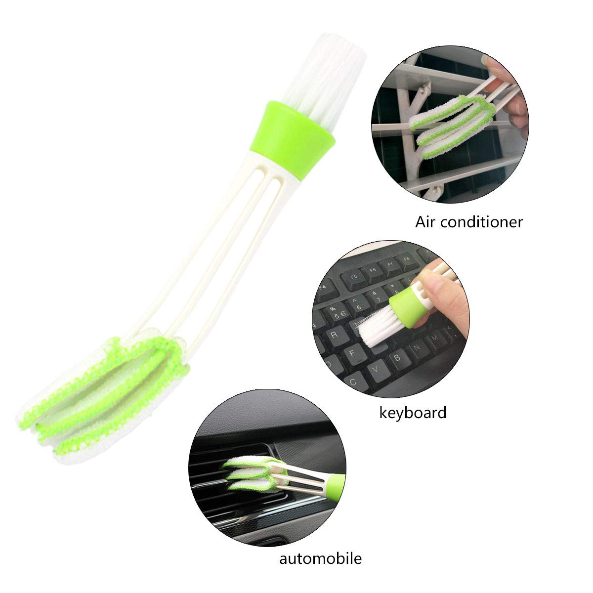 baotongle 12pcs Auto Detailing Brush Kit, Car Cleaning Brush Set Car Cleaning Tools Natural Hog Hair Brush Kit for Car Cleaning Vents, Dash, Trim, Seats, Wheels