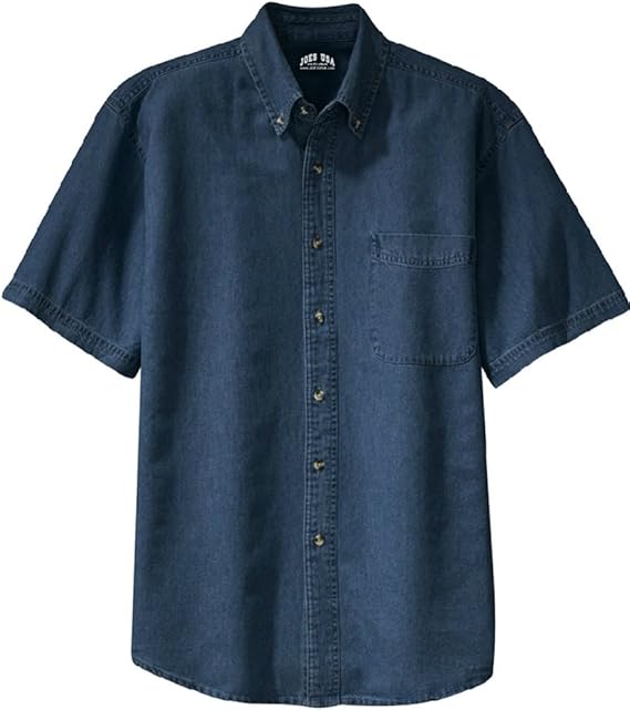 Joe's USA 6.5Ounce Short Sleeve Denim Shirts in Sizes XS6XL Amazon