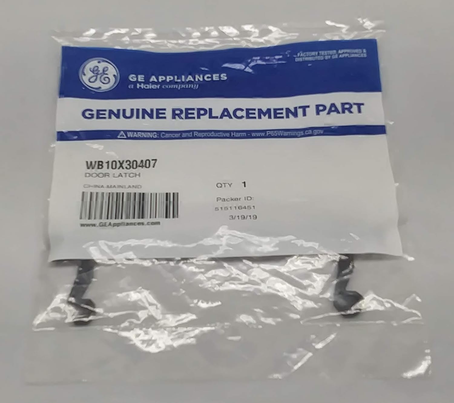 WB10X27074 WB10X30407 - Cerrojo para puerta de horno de microondas ...