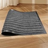 Cozy Haven Outdoor Indoor Rubber Runner Rug 80x150 cm Grey Non-Slip view 2